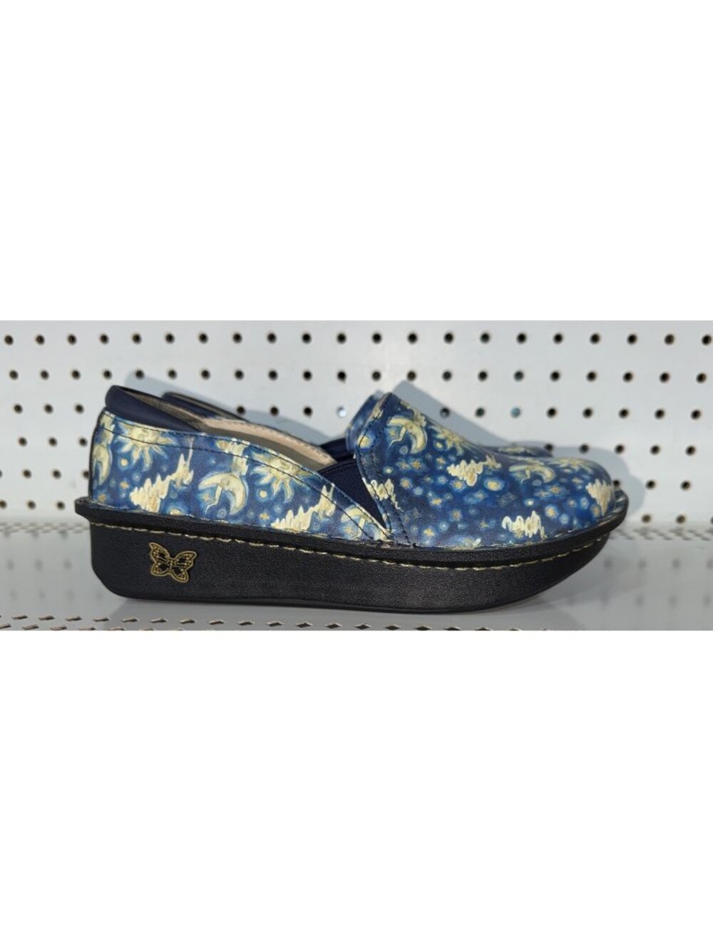 Alegria Debra Lullaby Womens Nursing Work Clogs Size EU 38 US 8 Sun Moon Stars